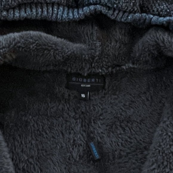 GIOBERTI Boys' Long Sleeve Full Zip Cardigan Sweater with Sherpa Lining - Picture 6 of 7